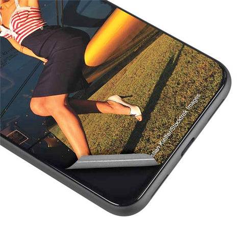1940s Pin-Up On Stearman Biplane Google Pixel 4 XL Skin